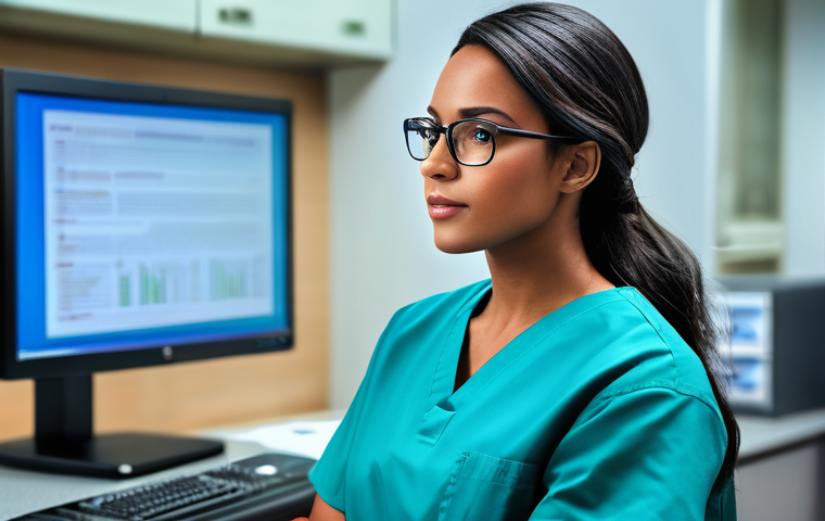 보건의료행정사 연봉 통계와 전망 - Here are three detailed image prompts for Stable Diffusion: