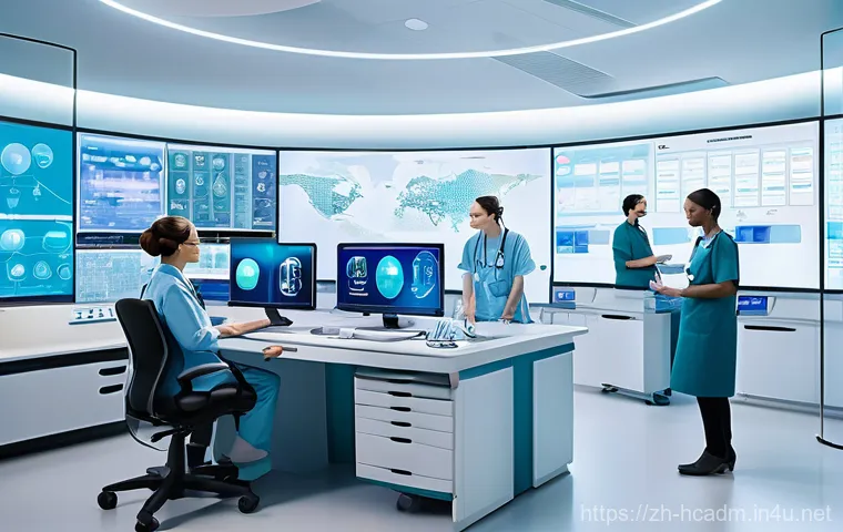 보건의료행정사 이직 성공 전략 - **Prompt:** A diverse professional, dressed in smart business attire, stands confidently in a modern...