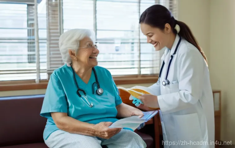 보건의료행정사와 건강보험의 관계 - **Prompt:** A vibrant, futuristic image showcasing the convenience of digital healthcare. In the for...