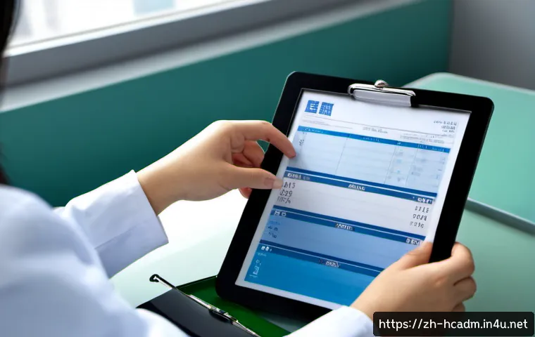 보건의료행정사 자격증 유효기간 및 갱신법 - Photorealistic modern Chinese healthcare administration office, a professional East Asian woman in s...